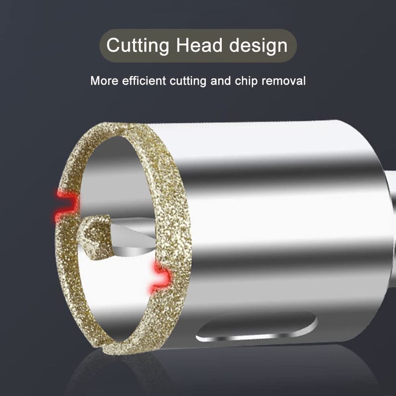 ASNOMY 3-1/2 Inch Diamond Hole Saw with Pilot Drill Bit, 3-1/2" Diamond Tip Coated Hole Saw with Guiding Drill Bit for Glass Ceramic Marble Porcelain Tile Granite Quartz - Image 5